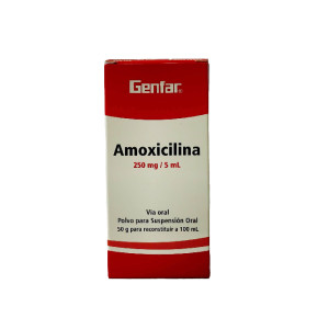 AMOXICILINA SUSPENSION 250 MG CAJA X 100 ML GENFAR